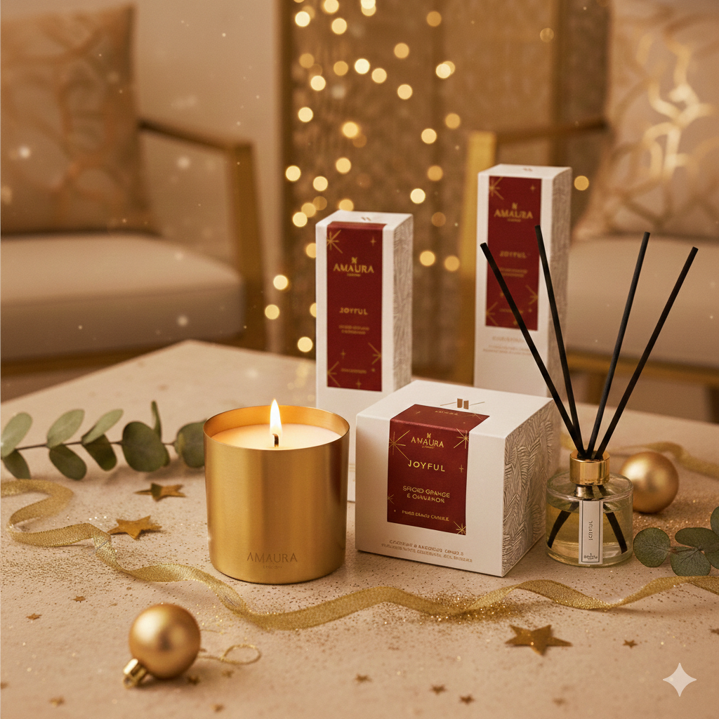 Joyful | Spiced Orange & Cinnamon | Christmas Candle & Diffuser