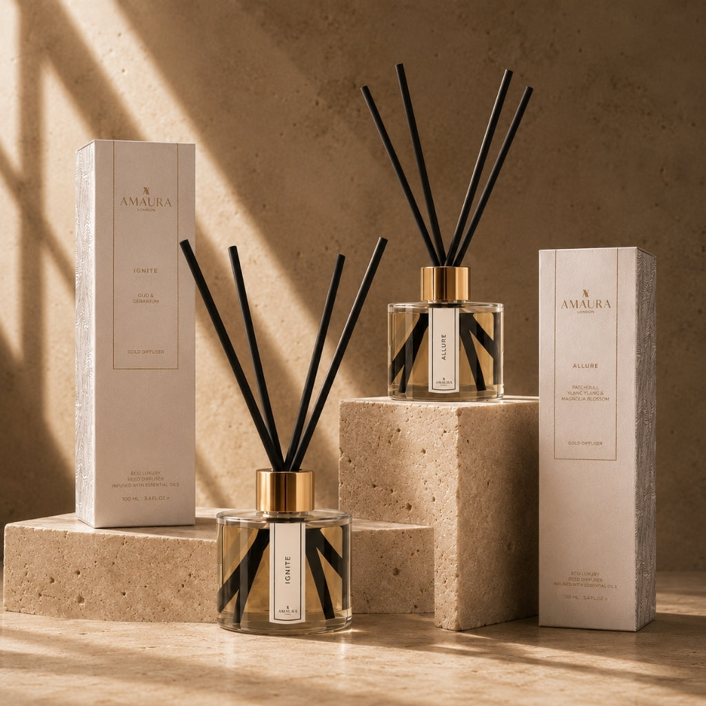 Living Room & Bathroom Duo | 2 Luxury Reed Diffusers