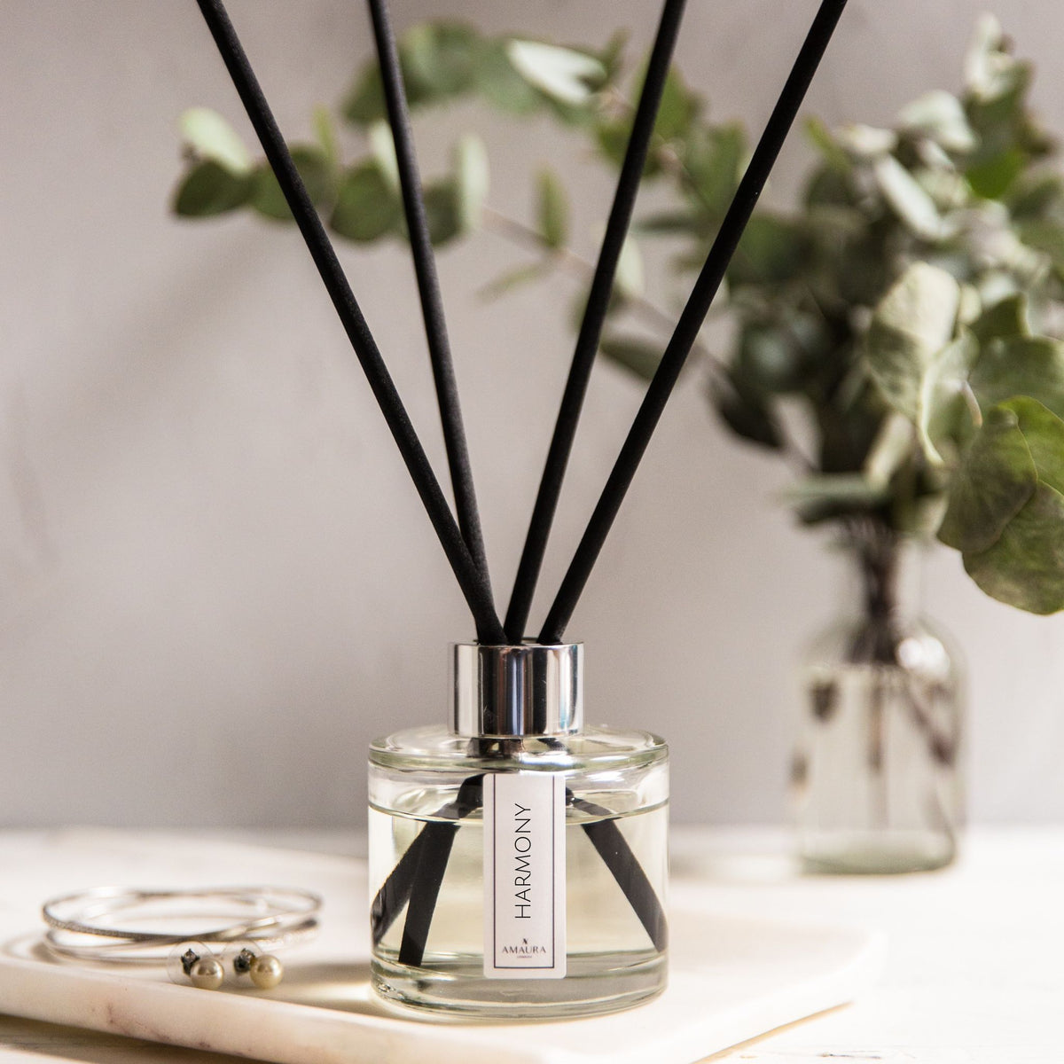 Maroon Reed Diffuser Harmony Reed Diffuser With English Pear, Musk & Mandarin Fragrance ...